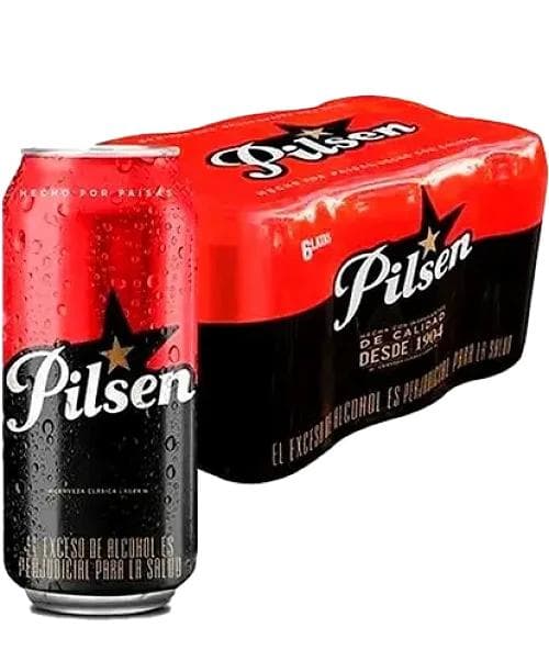 Cerveza Pilsen lata six pack x 6 de 473 ml
